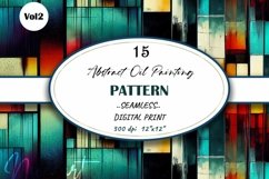 Geometrical Rainbow Oil Paint Grunge Seamless Digital Paper Product Image 1