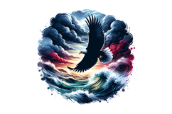 Cute Eagle Clipart - PNG File Product Image 2