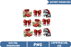 Cowgirl Christmas Sublimation, Christmas Png Product Image 1