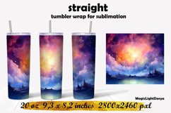 Space Tumbler wrap,Cosmic landscape Tumbler design Product Image 1