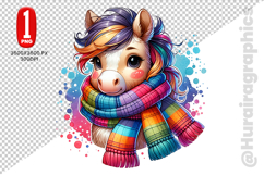 Cute Horse Clipart - PNG File Product Image 2