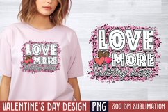 Love more worry less PNG Product Image 1