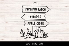 Hand Drawn Fall Signs SVG Product Image 1