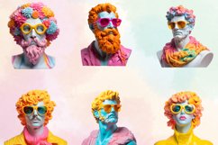 Colorful God Greek Statues Sublimation, Watercolor Clipart Product Image 2