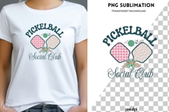 Pickleball Social Club PNG | Girly Pickleball Design | Cute Product Image 1