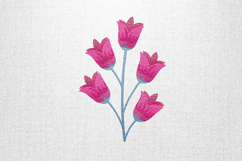 Elegant Pink Tulip Bouquet Embroidery Design File Product Image 1