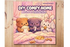 Comfy, Cozy, and Cute Coloring Pages, Product Image 1