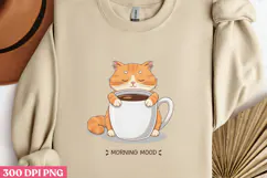 MORNING MOOD PNG, Lazy Sublimation PNG Product Image 2