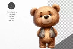 Teddy bear clipart, Teddy clipart, Nursery clipart Product Image 1