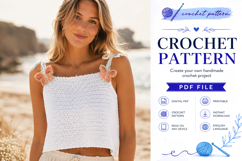Butterfly Crochet Tank Top Pattern PDF Product Image 5