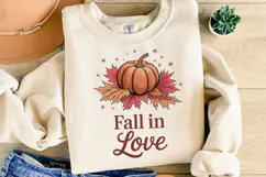 Fall in Love Svg | Thanksgiving Svg | Shirt Svg Product Image 2