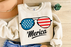 Merica American flag svg | 4th of july Svg | Shirt Svg Product Image 2