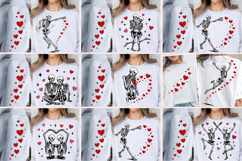 Valentines Day Skeleton PNG, Funny Valentine Day PNG, love Product Image 1