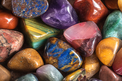 Colorful Polished Gemstones Close-Up Background JPG Product Image 1