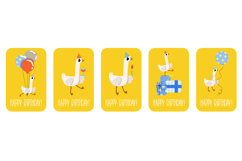 Party Goose Birthday Illustration Product Image 2