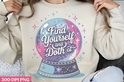 Find Yourself And Do PNG, Motivational Sublimation PNG Product Image 1