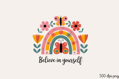 Believe in Yourself PNG, Stay positive sublimation PNG Product Image 2
