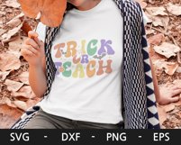 Trick or Teach svg, Teacher Halloween svg, Ghost svg Product Image 3