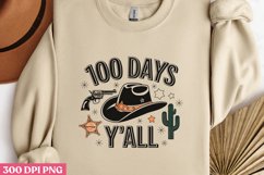 100 DAYS Y ALL PNG, 100 Days Of School Sublimation PNG Product Image 1