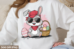 Hip Hop Bunny Easter Day Sublimation PNG Product Image 2