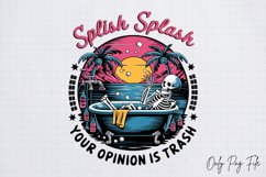 Retro Sarcastic Skeleton Sublimation Design Product Image 1