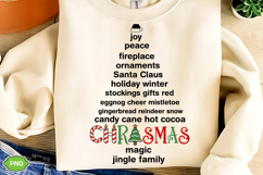 Christmas Words PNG, Merry Christmas PNG, Christmas Sweater Product Image 1