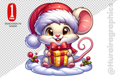 Cute Mouse Clipart - PNG File Product Image 2