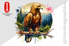 Cute Eagle Clipart - PNG File Product Image 2