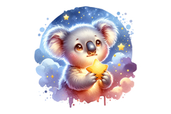 Cute Koala Clipart - PNG File Product Image 2