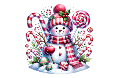 Snow Men Clipart- PNG File Product Image 1