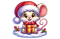 Cute Mouse Clipart - PNG File Product Image 1