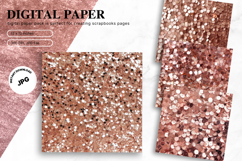 Rose gold color Background Wallpaper Sparkles Digital Paper Product Image 1