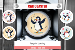 Car Coaster Penguin Dancing Product Image 1