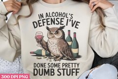 Dumb stuff PNG, Funny Sarcastic Animal Quotes PNG Product Image 1