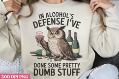 Dumb stuff PNG, Funny Sarcastic Animal Quotes PNG Product Image 1