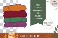 Hand Drawn Fall Illustration, Warm Sweater PNG Product Image 1