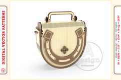 Wooden clutch purse v115 - laser cut vector - Glowforge file Product Image 1