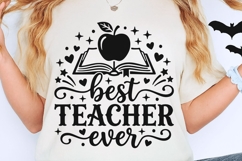 Best Teacher Ever Svg, Back To School Svg, Appreciation Svg. Product Image 2