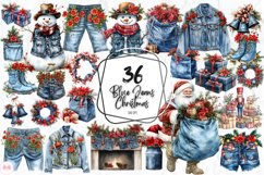 Blue Jeans Christmas Clipart Product Image 1
