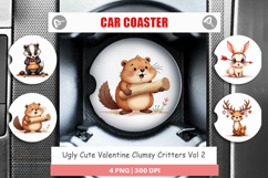 Clumsy Critters Car Coaster Product Image 1