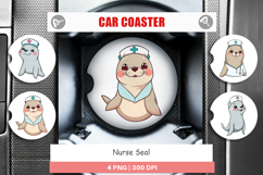 Car Coaster Nurse Seal Product Image 1