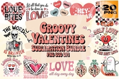 Groovy Valentine’s Day PNG Bundle 20 Product Image 1