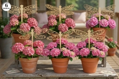 Dragonfly Garden Stakes SVG Bundle | Glowforge | Laser Cut Product Image 1