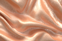 Peach-colored satin fabric with a subtle shimmer Product Image 1