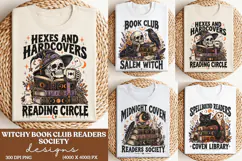 Witchy Book Club Reading Circle PNG, Hexes and Hardcovers Go Product Image 1