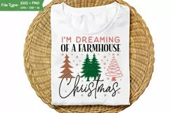 I'm Dreaming Of A Farmhouse Christmas SVG Design | Christmas Product Image 1