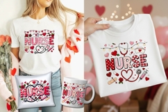 Valentine Nurse Healthcare Tshirt Design Product Image 1