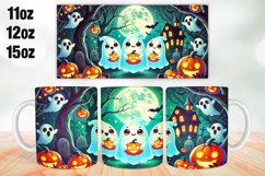 Halloween Boo Mug Wrap Sublimation 11oz, 12oz, 15oz Product Image 1