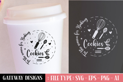 Tis The Season For Baking Cookies svg design Product Image 1