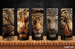 Tiger Tumbler Sublimation | Skinny 20 oz | Tooled Leather Product Image 1